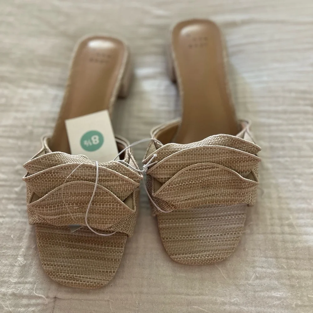 a new day Ruffled Beige Mules - Picture 5 of 6